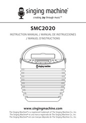 Singing Machine SINGCAST ONE SMC2020 Manual De Instrucciones