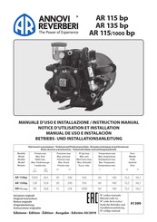 Annovi Reverberi AR 135 bp Manual De Uso E Instalación