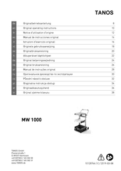 TANOS MW 1000 Manual De Instrucciones Original