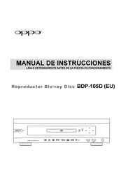 Oppo BDP-105D Manual De Instrucciones