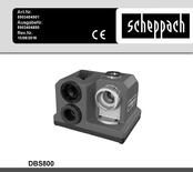 Scheppach DBS800 Manual