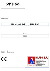 Optika Italy B-800 Manual Del Usuario