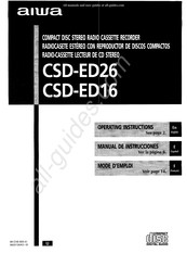 Aiwa CSD-ED16 Manual De Instrucciones