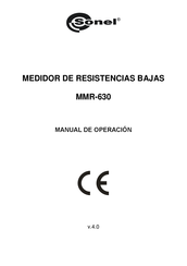 Sonel MMR-630 Manual De Operación