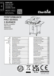 Char-Broil PERFORMANCE PRO 468172322 Instrucciones De Funcionamiento