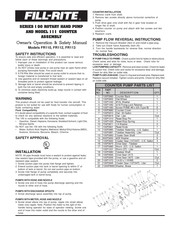 FILL-RITE FR113 Manual De Operación Y Seguridad