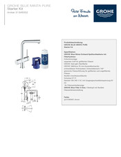 Grohe BLUE MINTA PURE 31345002 Manual Del Usuario