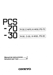 Onkyo C-30 Manual De Instrucciones