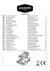 GreenWorks Tools 1500107a Manual De Utilización