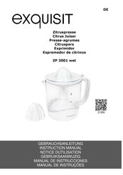 Exquisit ZP 3001 WET Manual De Instrucciones