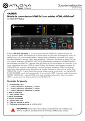 Panduit Atlona AT-HDR-SW-52ED Guia De Instalacion