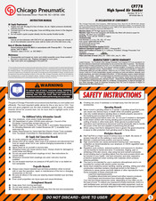 Chicago Pneumatic CP778 Manual De Instrucciones