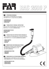 FAR RAC 2500 P Traducción De Las Instrucciones Originales