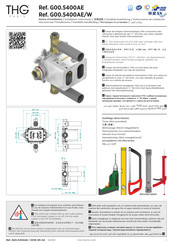 THG PARIS G00.5400AE/W Instrucciones De Instalación