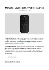 AJAX KeyPad TouchScreen Manual De Usuario