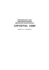 Gibertini CRYSTAL 1000 Manual De Instrucciones