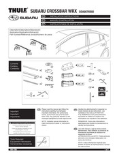 Subaru SOA567X050 Instrucciones De Instalación