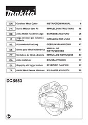 Makita DCS553ZJ Manual De Instrucciones