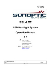 Sunoptic Surgical SSL-LX2 Manual De Operación