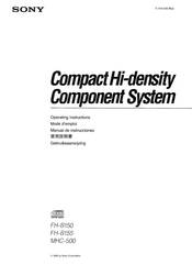 Sony FH-B155 Manual De Instrucciones