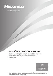 Hisense HFU210N6CVE Manual De Operación