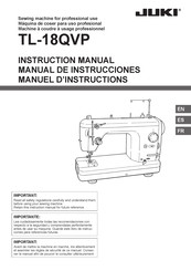 JUKI TL-18QVP Manual De Instrucciones