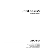 MOTU UltraLite-mk5 Guia Del Usuario