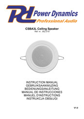 Power Dynamics CSBA3L Manual De Instrucciones