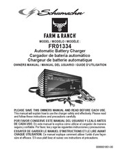 Schumacher Electric Farm & Ranch FR01334 Manual Del Usuario