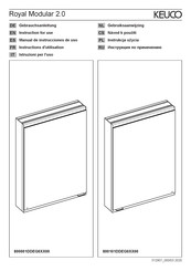 KEUCO 800001DDEG0XX00 Manual De Instrucciones De Uso