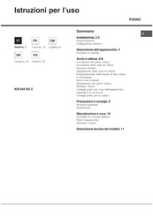 Hotpoint Ariston KIS 644 DD Z S Manual De Instrucciones