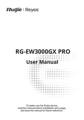 Ruijie RG-EW3000GX PRO Manual Del Usuario