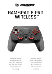 Snakebyte GAME:PAD S PRO WIRELESS Manual De Instrucciones