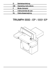 MBM TRIUMPH 5551-EP Instrucciones De Uso