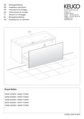 KEUCO Royal Reflex 34050 YY0000 Instrucciones De Montaje