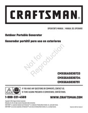 Craftsman CMXGGAS030733 Manual Del Operario