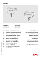 KWC ANIMA SIRW25D Instrucciones De Montaje Y Servicio