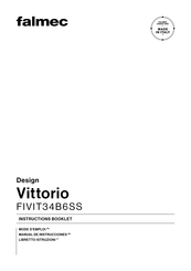 FALMEC Vittorio FIVIT34B6SS Manual De Instrucciones