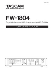 Teac Tascam FW-1804 Guia De Instalacion