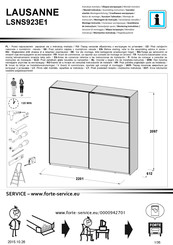 Forte LAUSANNE LSNS923E1 Instrucciones De Montaje