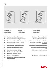 KWC F5ET1014 Instrucciones De Montaje Y Servicio