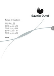 Saunier Duval SDH 14-065 W Manual De Instalación