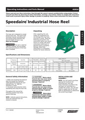 Speedaire 4UKX4 Instrucciones De Operación Y Manual De Partes