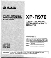 Aiwa XP-R970 Instrucciones De Manejo