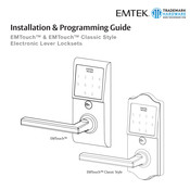 Emtek EMTouch E4220 Guía De Instalación Y Programación