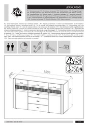 ML MEBLE ARKO 0601 Instrucciones De Montaje