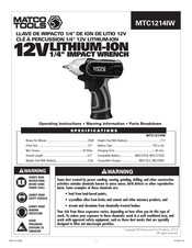 Matco Tools MTC1214IW Manual Del Usuario