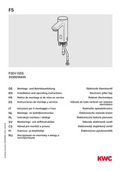 KWC F5EV1005 Instrucciones De Montaje Y Servicio