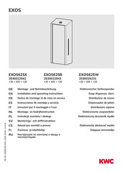 KWC EXOS625W Instrucciones De Montaje Y Servicio