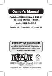 Tripp-Lite U442-DOCK3-B Manual Del Propietário